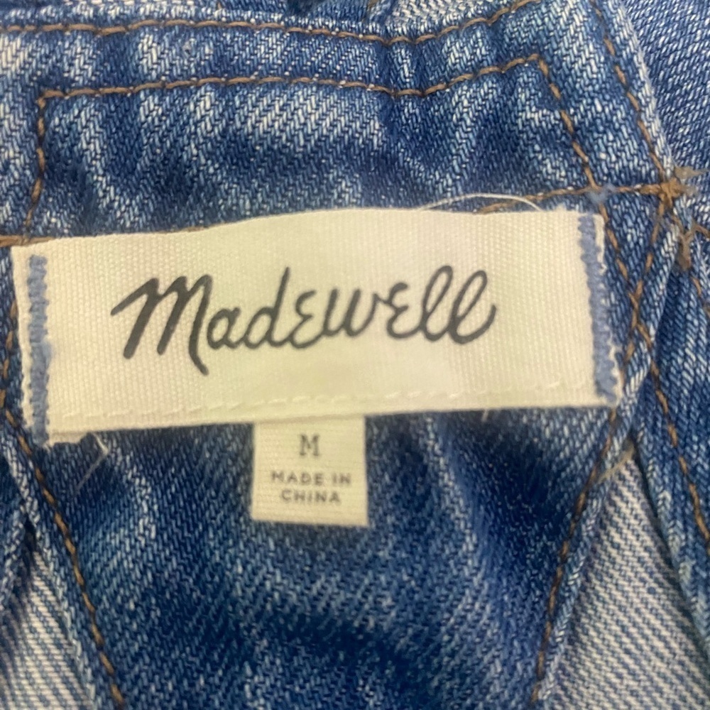 Madewell Blue Denim Overalls Classic Style - Picture 5 of 12
